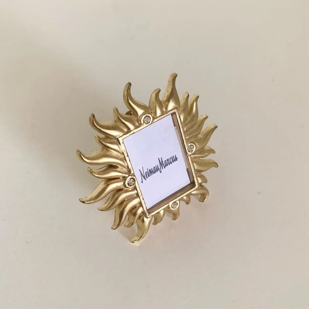 New Jay Strongwater gold crystal frame